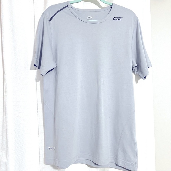 Iguana Skinz Women XL 70% Bamboo 30% Cotton BL/Gray Logo Tee Golf Sport Athletic - Picture 1 of 6